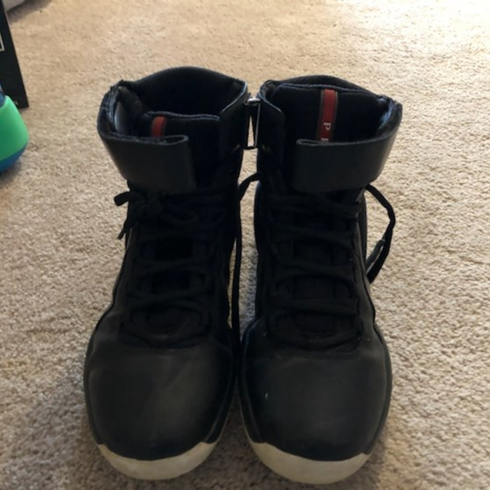 Prada high top sneakers